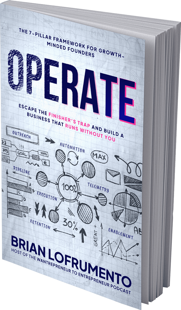 3D paperback edition of OPERATE by Brian Lofrumento